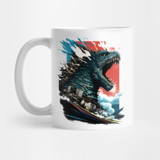 King Kaiju on Sunset - Godzilla Mug